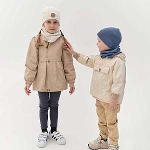 Снуд Peppihat "Крот коттон", молочный